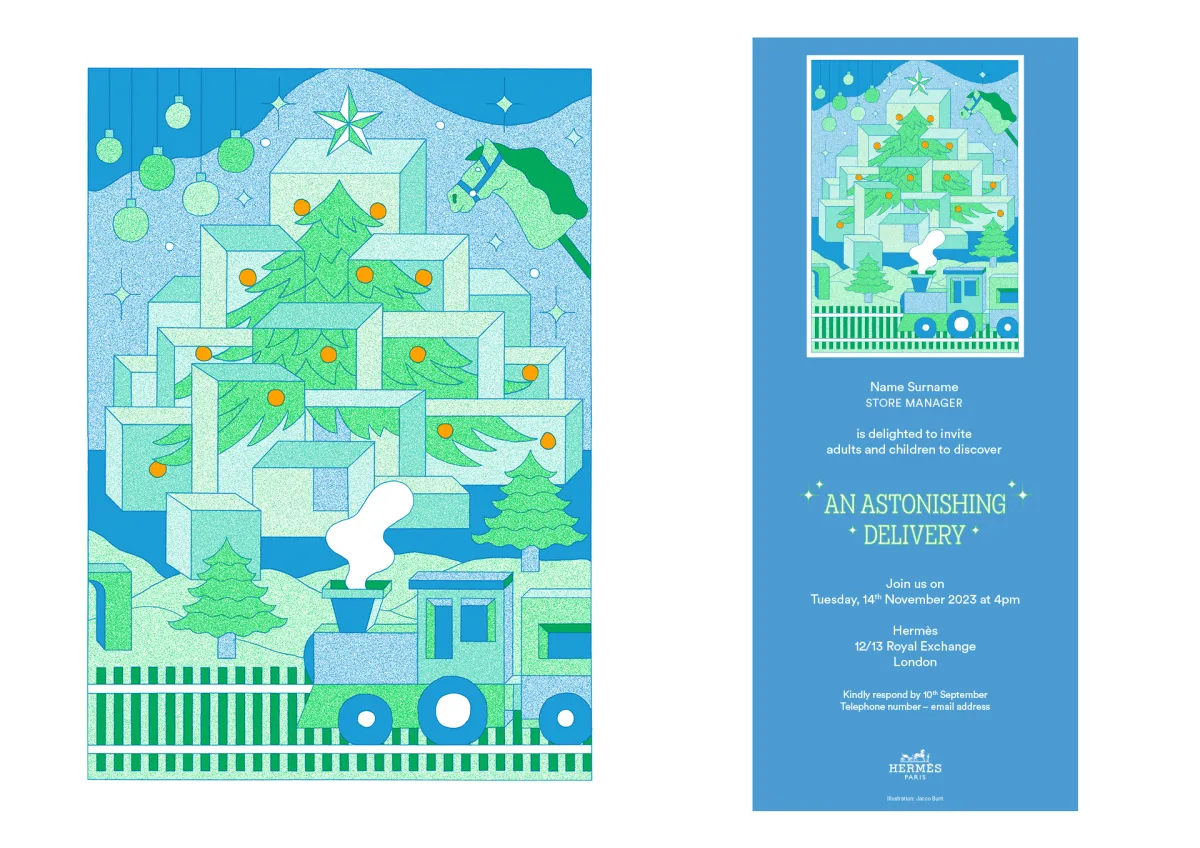 Hermès holiday invitation
