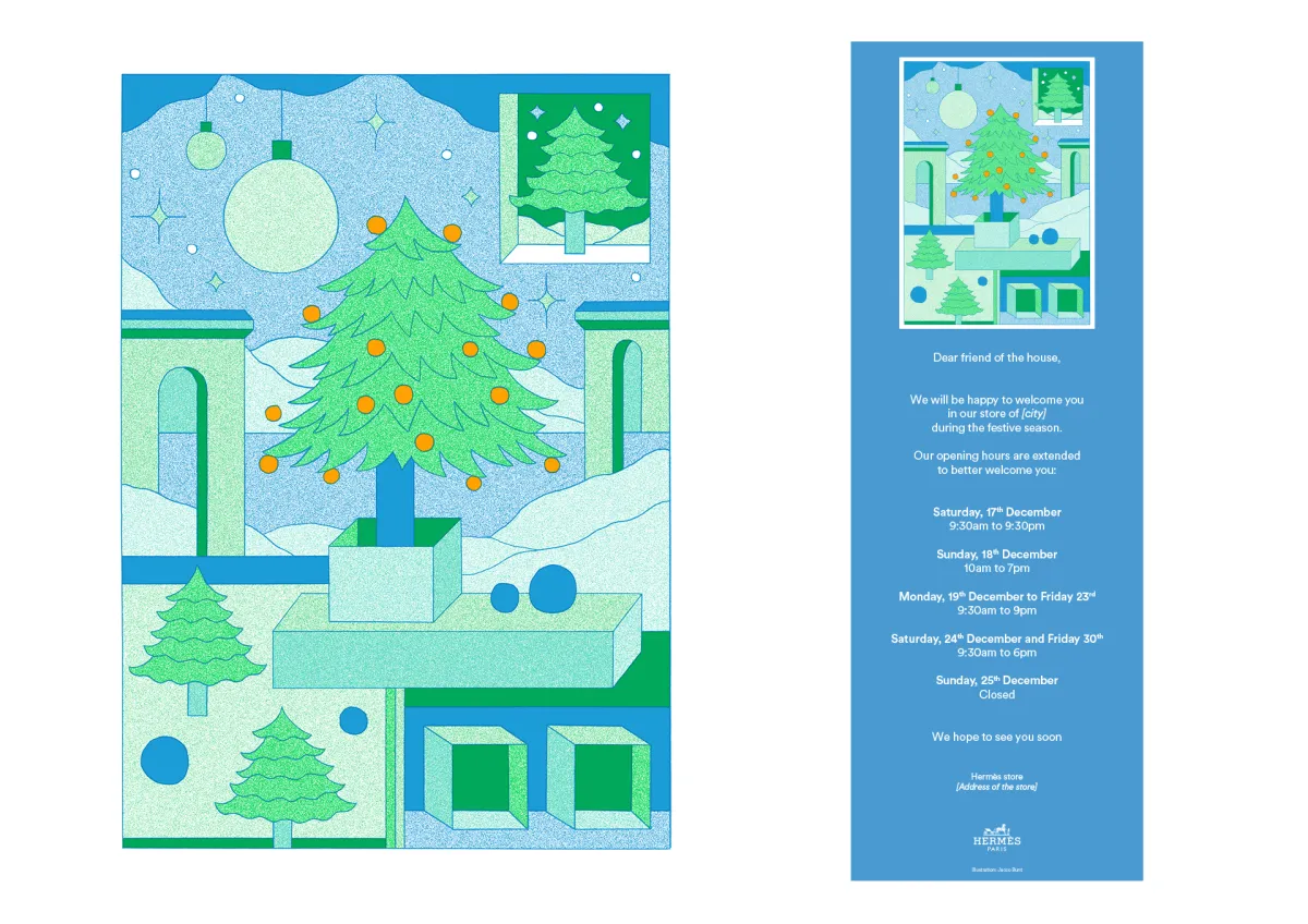 Hermès holiday invitation
